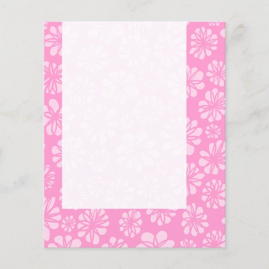 Panel 050 - Roze Floral Flyer (Voorkant)