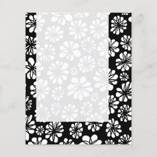 Panel 052 - B&W Floral Flyer