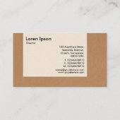 Panel - Kartonnen doos (Cream Card) Visitekaartje (Achterkant)