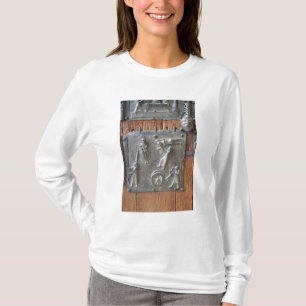 Panel van de linkerdeur, 12e eeuw (bronz) t-shirt