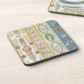 Panel van Raphael Loggia bij het Vaticaan, engr Bier Onderzetter (Linkerzijde)