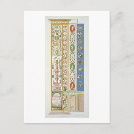 Panel van Raphael Loggia bij het Vaticaan, engr Briefkaart (Voorkant)