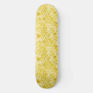 Paneled Gold Skateboard