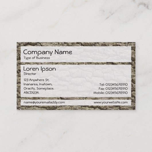 Panels 02 - Bark 02 Visitekaartje (Voorkant)