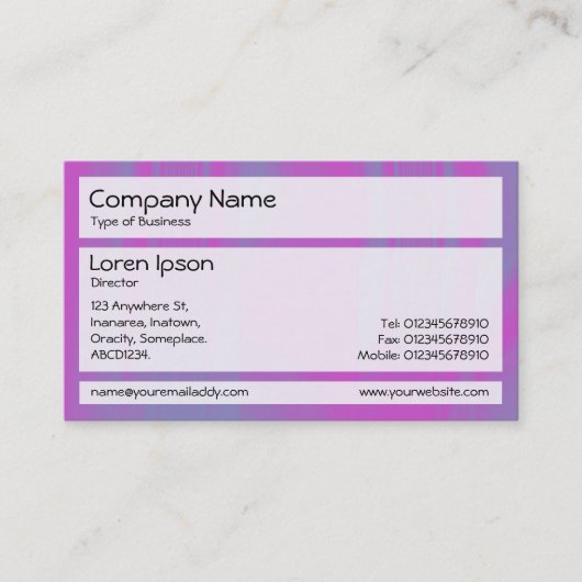 Panels 02 - Magenta Streaks Visitekaartje (Voorkant)