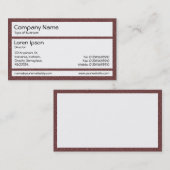 Panels - Bruine plastic houder Visitekaartje (Voorkant / Achterkant)