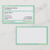 Panels - Glasbanden met groene Visitekaartje (Voorkant / Achterkant)