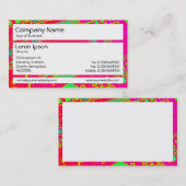Panels - kleurrijke Abstracte circuits Visitekaartje (Voorkant / Achterkant)
