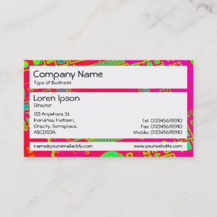 Panels - kleurrijke Abstracte circuits Visitekaartje