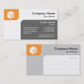 Panels - Lt Oranje en grijs Visitekaartje (Voorkant / Achterkant)