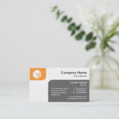 Panels - Lt Oranje en grijs Visitekaartje (Staand voorkant)