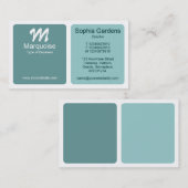 Panels - Schaduwen van Cool Green Visitekaartje (Voorkant / Achterkant)