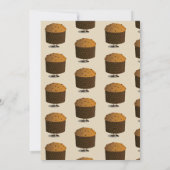 Panettone Caractère Noël Fête Invitation (Dos)