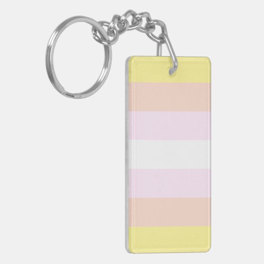 Pangender Pride Flag  Sleutelhanger (Voorkant Links)