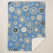 pangoblauw sherpa deken (Voorkant)