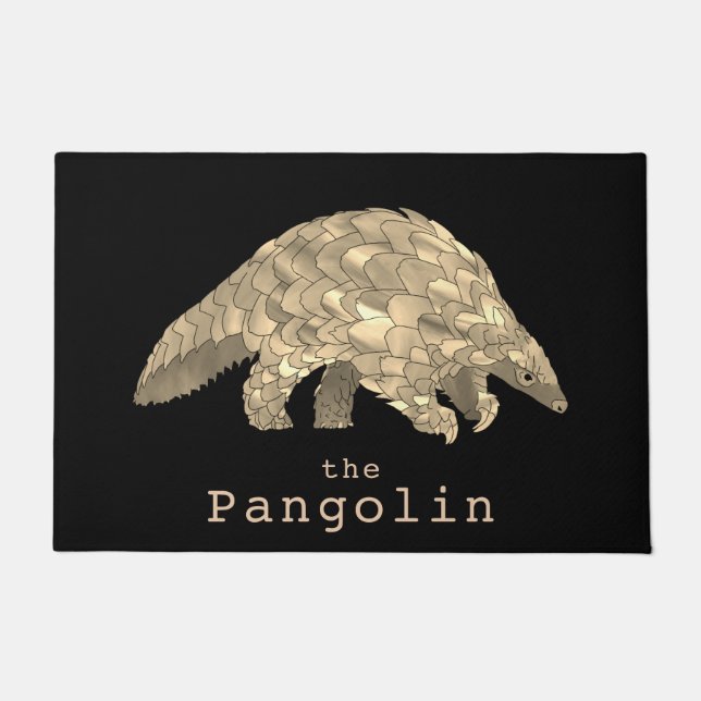 Pangolin Endangered Species Animal Rights Activism Deurmat (Voorkant)