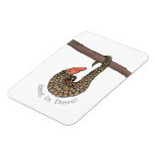 Pangolin 'hang in daar' koelkast magneet (Linkerzijde)