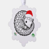 Pangolin Kerstmis Ornament Kaart (Links)