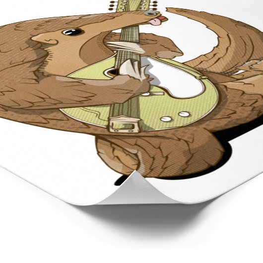 Pangolin Mandolin Poster (Hoek)