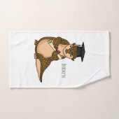 Pangolin mignon diplômé dessin animé (Serviette à main)