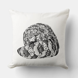 Pangolin-ontwerp "Peek-a-Boo" Kussen