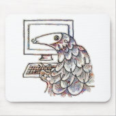 Pangolin op een computer muismat (Voorkant)
