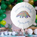 Pangolin Party Kids 6th Birthday Blue Ajouter Nom<br><div class="desc">Pour l'enfant qui aime les pangolins. Ce mignon pangolin coloré invitations fans des droits des animaux à une fête d'anniversaire. Personnalisez ce Pangolin avec le numéro de l'anniversaire et le nom de la fille ou du garçon de la fête et vous êtes tous prêts pour un anniversaire amusant emballé pangolin...</div>