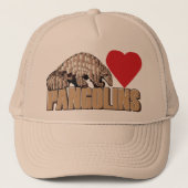 Pangolinen-hart Trucker Pet (Voorkant)