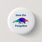 Pangolinespijn opslaan ronde button 3,2 cm (Voorkant)