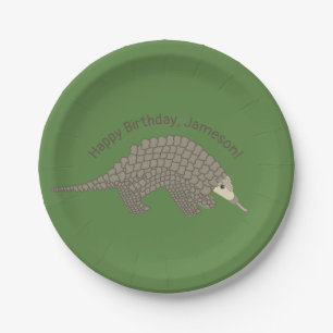 Pangolins Birthday Party Paper Borden Papieren Bordje