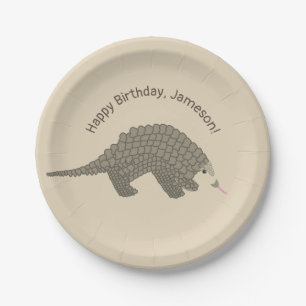 Pangolins Birthday Party Paper Borden Papieren Bordje