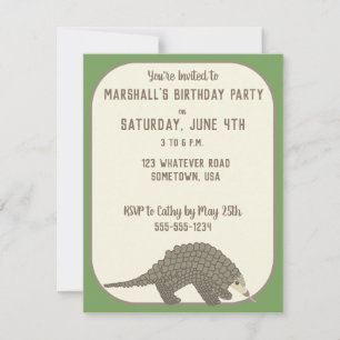 Pangolins Party nodigt uit Kaart