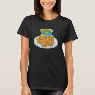 Pani Puri Gol Gappa Green Chutney India Pakistan T-shirt