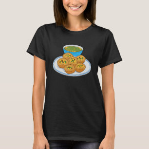Pani Puri Gol Gappa Groene Chutney India Pakistan T-shirt