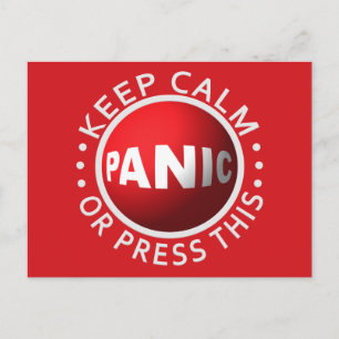 Panic Button aangepast briefkaart