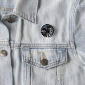 Panic Button Character Splash Pin Badge (In situ)