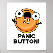 Panic Button Funny Sewing Pun Poster (Voorkant)