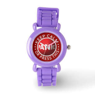 Panic Button-horloges Horloge