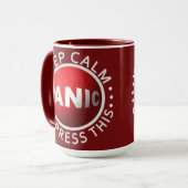 Panic Button mok - kies stijl (Voorkant links)