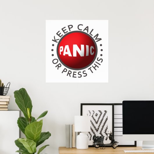 Panic Button poster (Thuiskantoor)