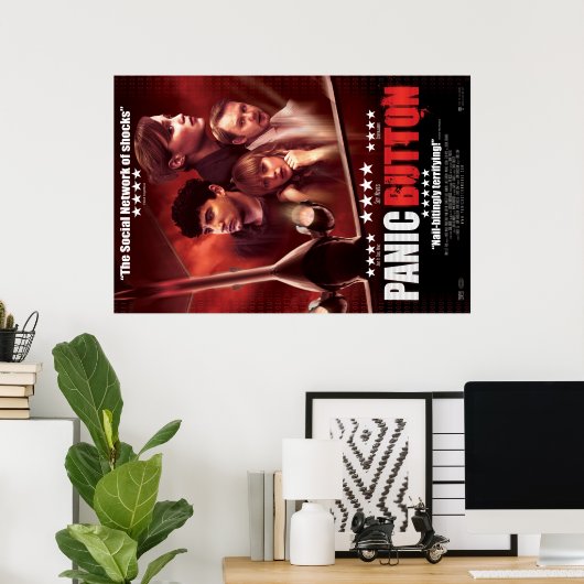 Panic Button Red Sky Poster (Thuiskantoor)