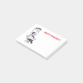 Panic Man Vergeet het niet Post-it® Notes (Schuin)