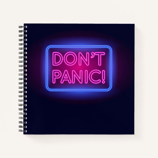 Panic Neon Sign Notitieboek (Voorkant)