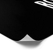 Panic Romaine Calm Funny Veggie Pun Dark BG Poster (Hoek)