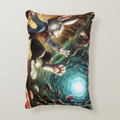 Panicked Bunny Falling Down The Rabbit Hole Accent Kussen (Achterkant (Verticaal))