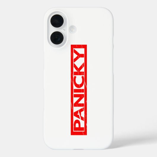 Panicky Stamp Case-Mate iPhone Case (Achterkant)