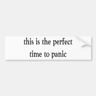 Paniek Bumpersticker