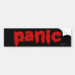 paniek bumpersticker