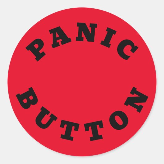 PANIEK BUTTON - STICKER (Voorkant)