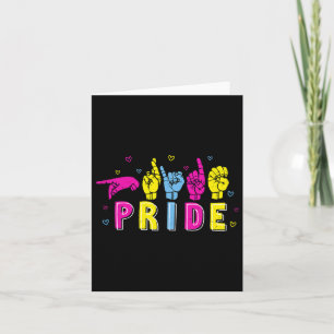 Paniek Gebarentaal Pride Pan Regenboog Gebarentaal Kaart